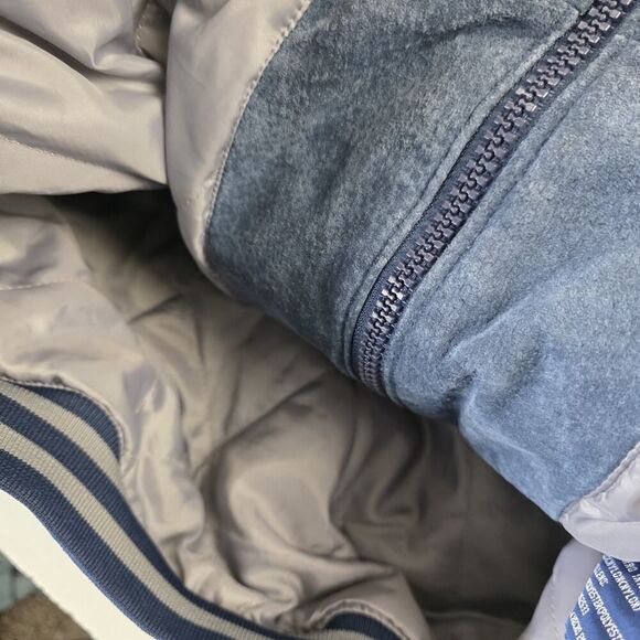 Vintage 90s Dallas Cowboys Pro Player Suede LeatherJacket Men's 2XL Two Tone‎ - Picture 10 of 13